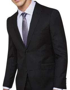 Hopkins Wool Suit Jacket Black