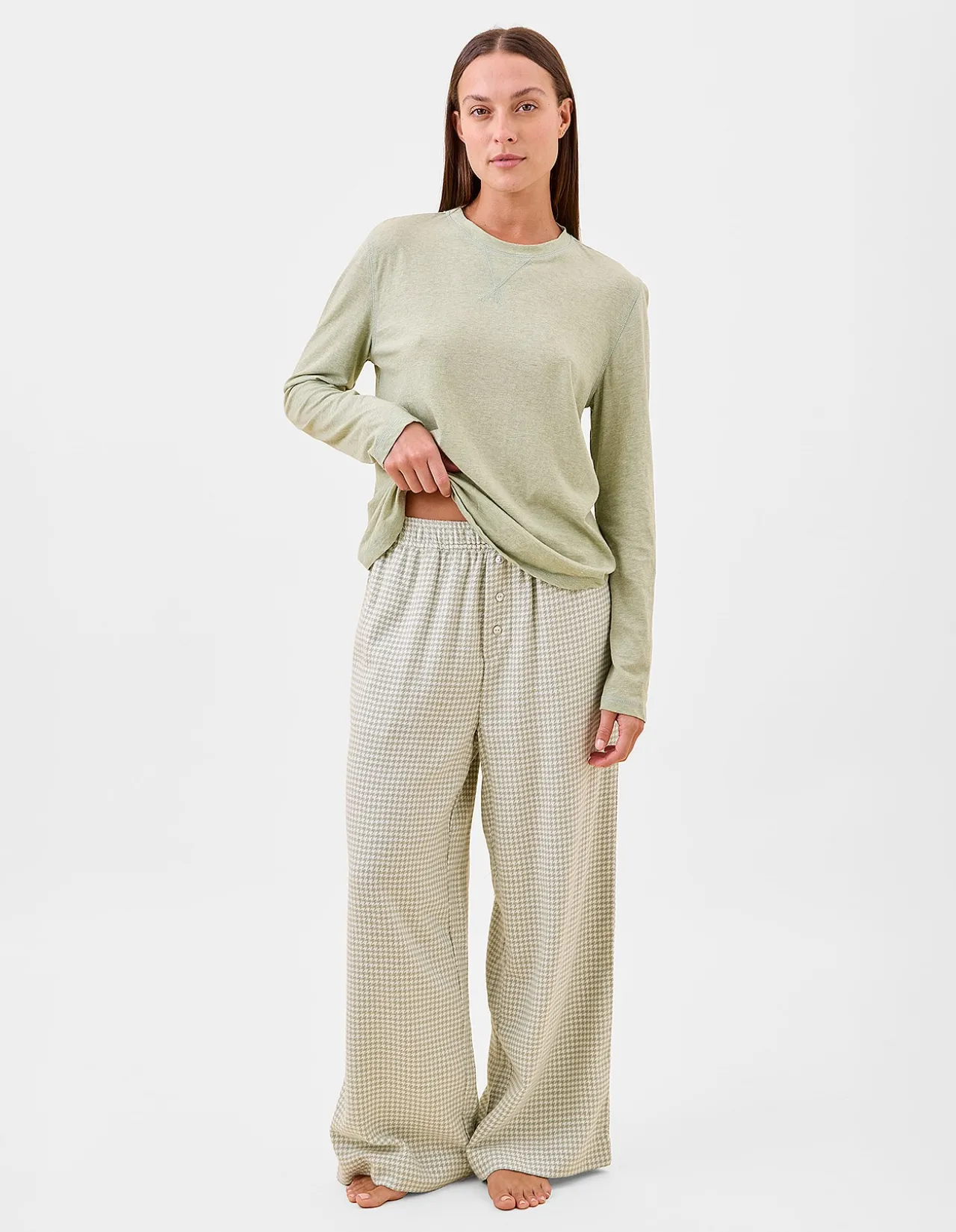 Houndstooth Full Length Pant