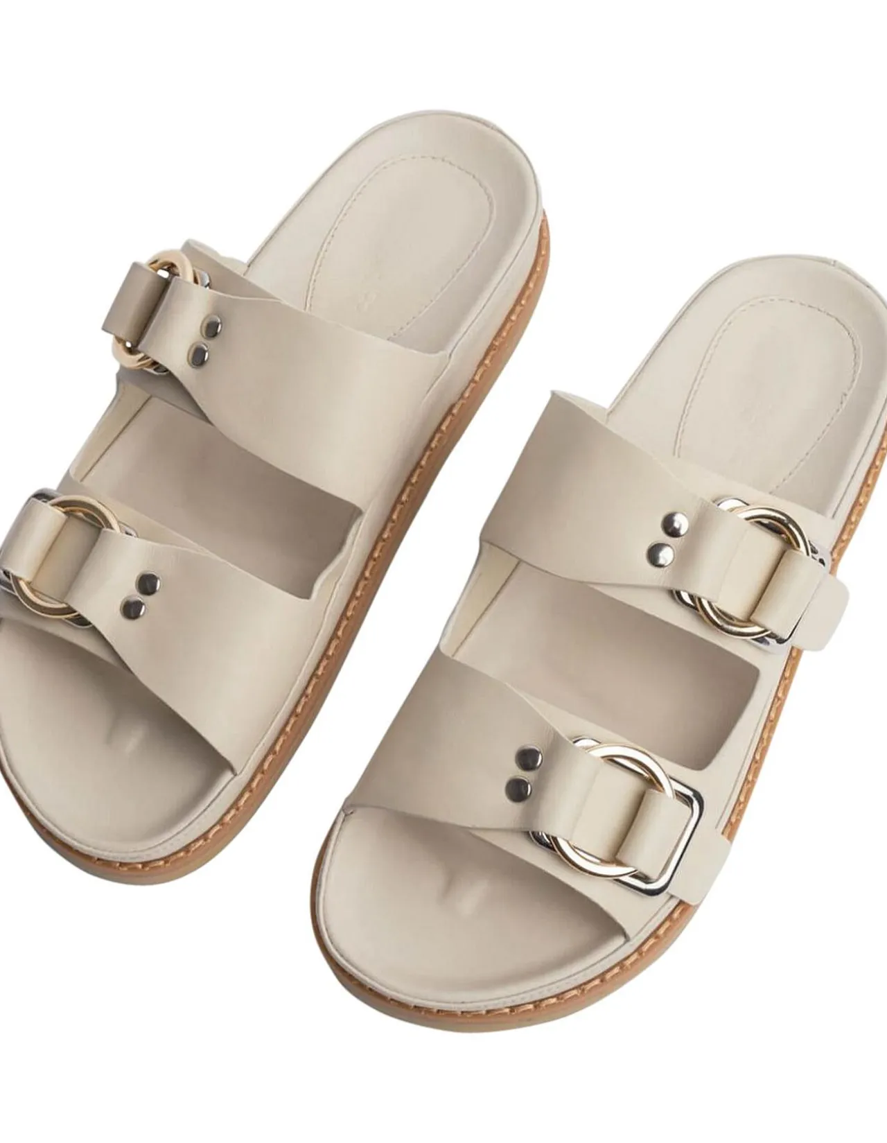 hunter vanilla capretto sandals