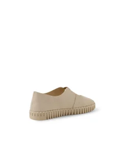 Hylow Elasticated Leather Flat Shoes