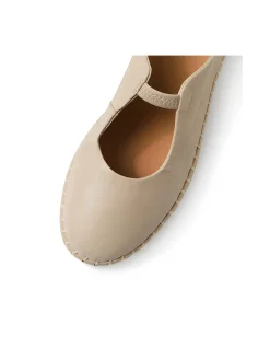 Hylow Elasticated Leather Flat Shoes