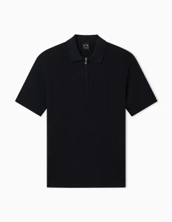 Ibiza Zip Neck Knit Polo