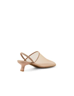 ICAN Mesh Slingback Kitten Heel Mules