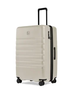 Icon Stripe 80cm Expandable Extra Large Suitcase Taupe