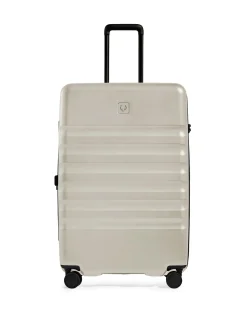 Icon Stripe 80cm Expandable Extra Large Suitcase Taupe