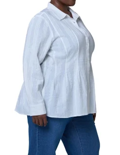 INDIGO TONIC-ANDREA TEXTURED SHIRT