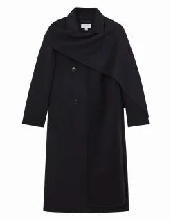 Indira Long Scarf Blindseam Coat