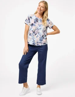 Intense Denim 7 8 Wide Leg Jean