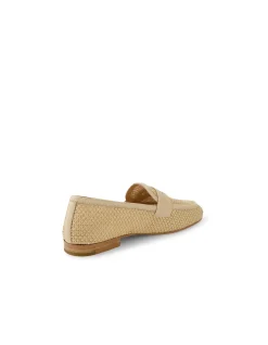 Iras Woven Raffia Penny Loafers