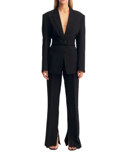 Irena Hourglass Single Breasted Blazer With Belt