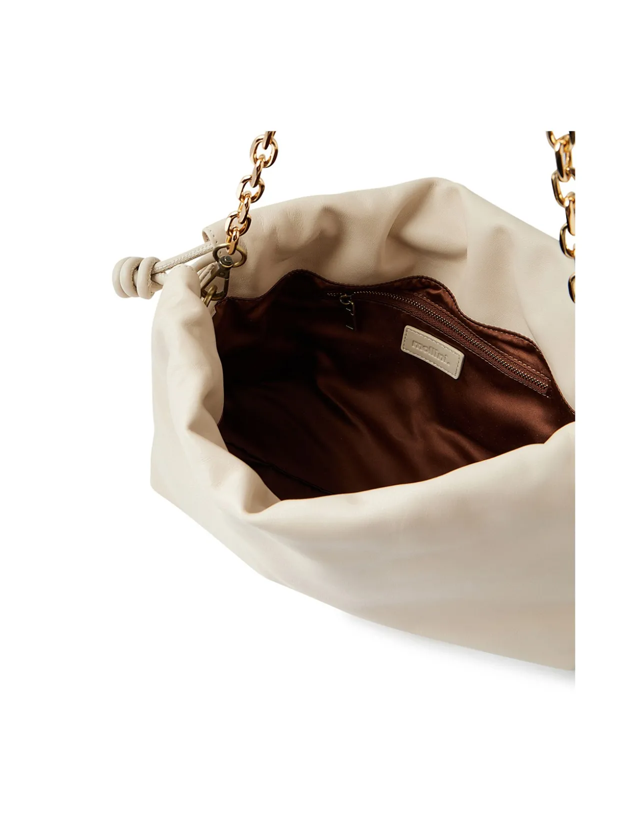 Iriis Soft Chain Strap Leather Clutch