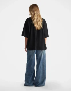 Isabella Oversized Cotton Crew Neck T Shirt