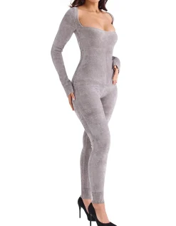 Isis Mink Heavy Chenille Loungewear Jumpsuit