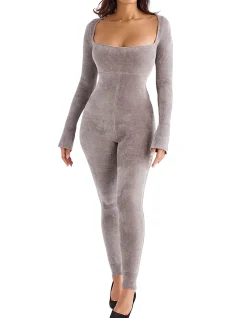 Isis Mink Heavy Chenille Loungewear Jumpsuit