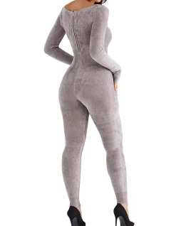 Isis Mink Heavy Chenille Loungewear Jumpsuit
