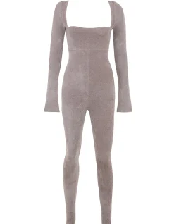 Isis Mink Heavy Chenille Loungewear Jumpsuit