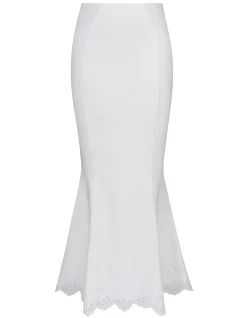 ISORELLA ANGLAISE COTTON MAXI SKIRT