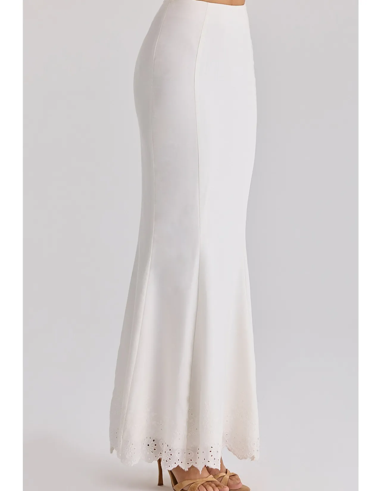 ISORELLA ANGLAISE COTTON MAXI SKIRT