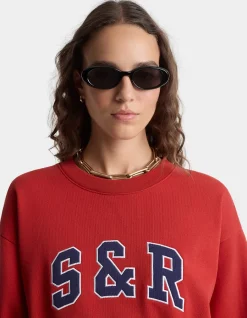 Ivy Crewneck Long Sleeve Cotton Sweatshirt