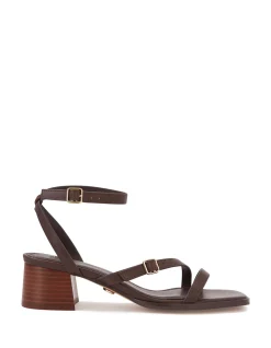 IZZI Ebony Leather Block Heel