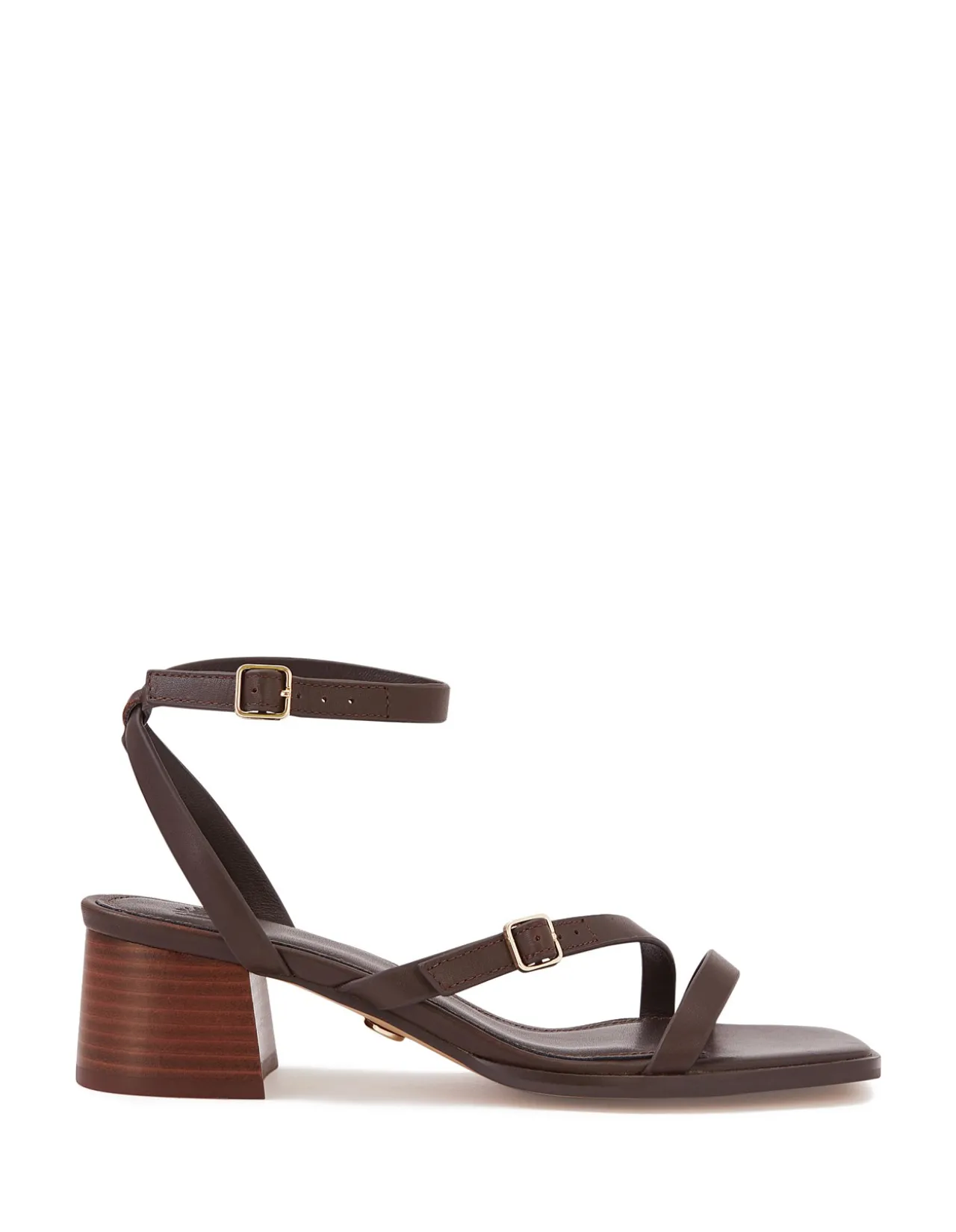 IZZI Ebony Leather Block Heel