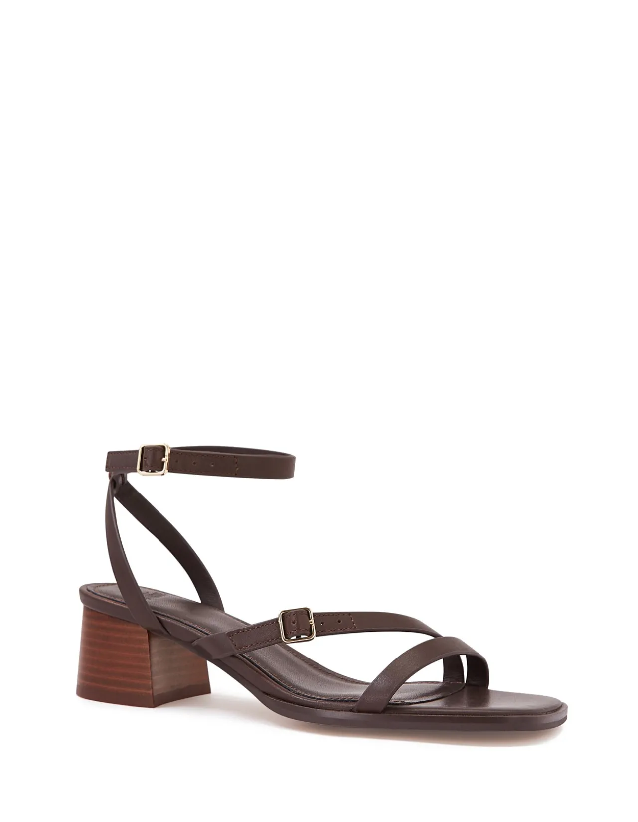 IZZI Ebony Leather Block Heel
