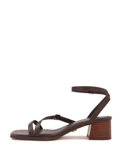 IZZI Ebony Leather Block Heel