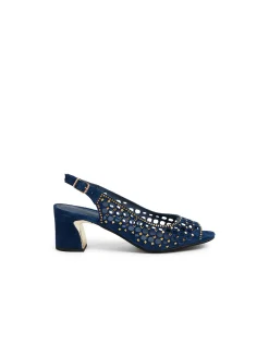 JACKEY DJ NAVY GOLD SUEDE JEWELS