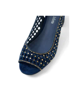 JACKEY DJ NAVY GOLD SUEDE JEWELS