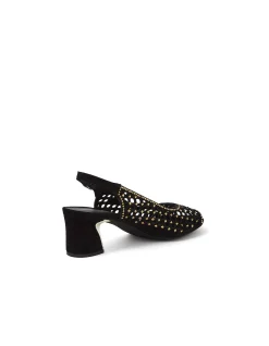 Jackey Jewelled Cut Out Block Heel Sandals