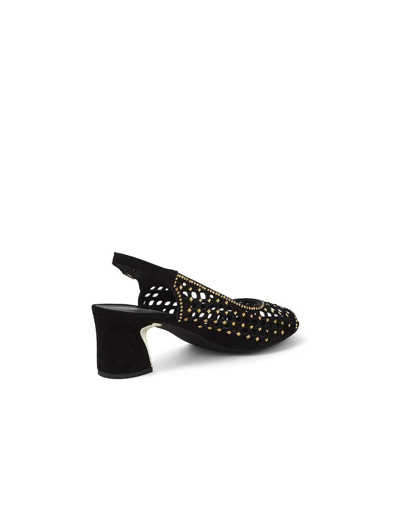 Jackey Jewelled Cut Out Block Heel Sandals
