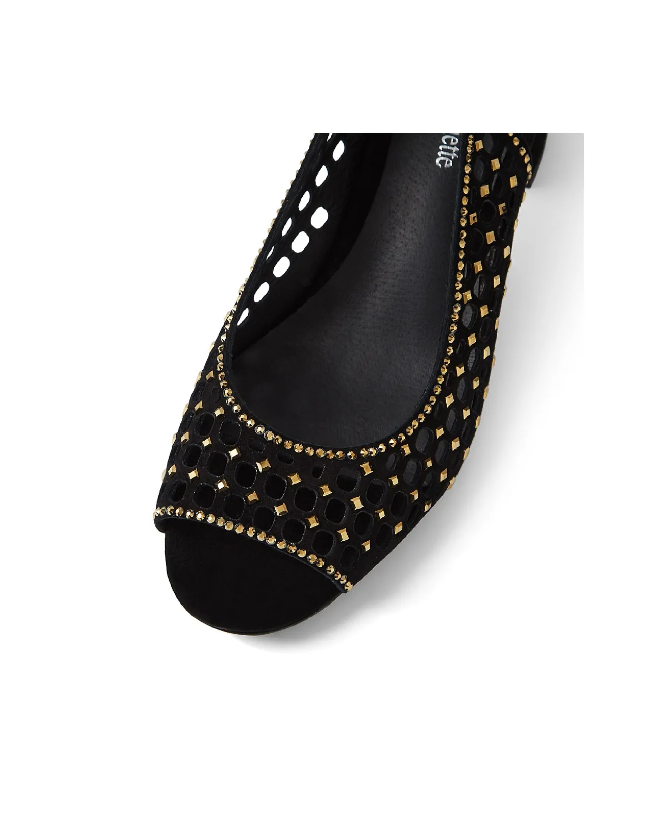 Jackey Jewelled Cut Out Block Heel Sandals