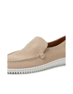 Jacko Pebble Suede Stitch Detail Loafers