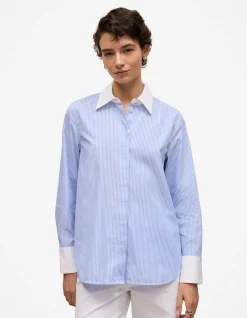 Jacquard Stripe Contrast Shirt