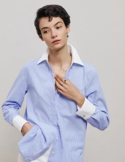 Jacquard Stripe Contrast Shirt