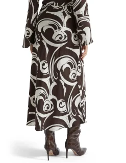 JACQUARD SWIRL SKIRT