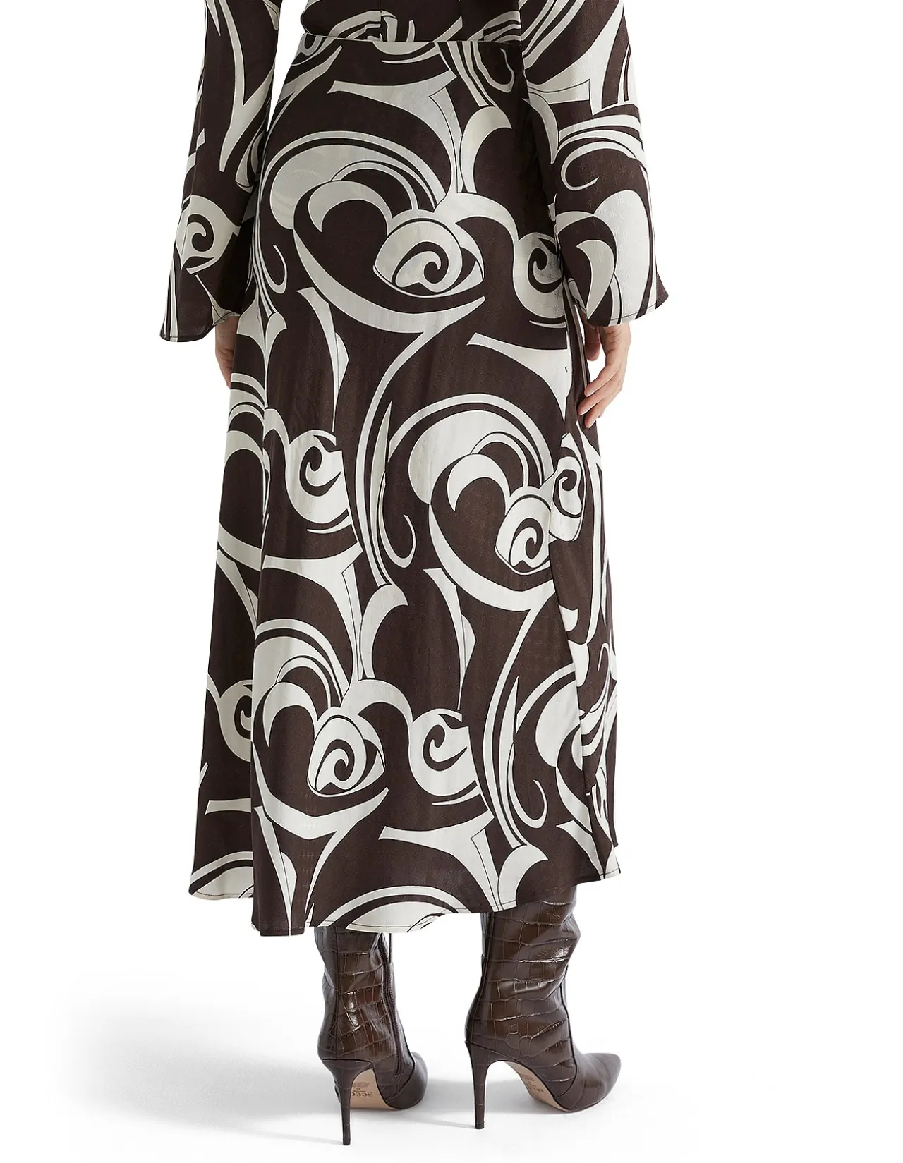 JACQUARD SWIRL SKIRT
