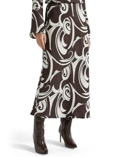 JACQUARD SWIRL SKIRT