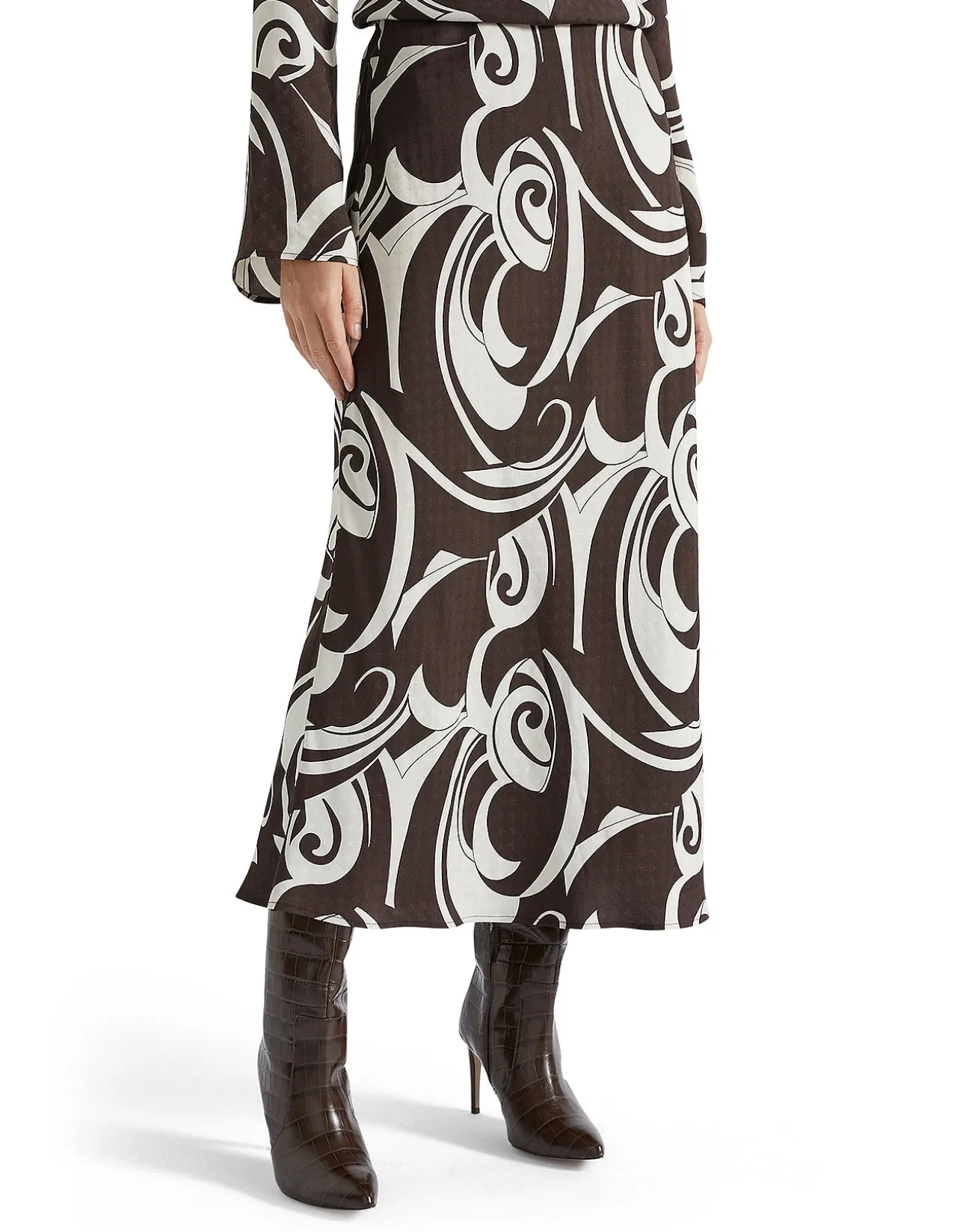 JACQUARD SWIRL SKIRT