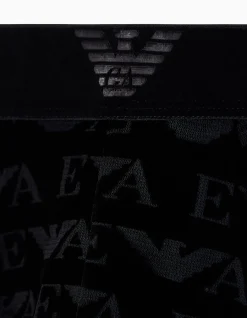 Jacquard Velvet Brief with Allover Devore Logo