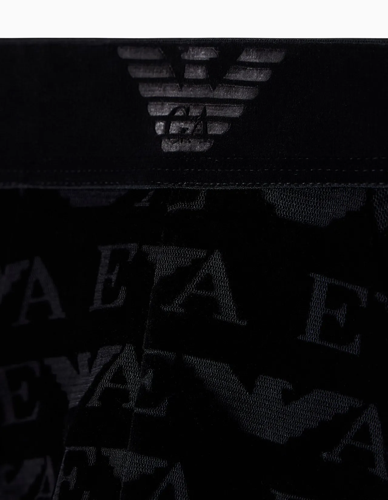 Jacquard Velvet Brief with Allover Devore Logo