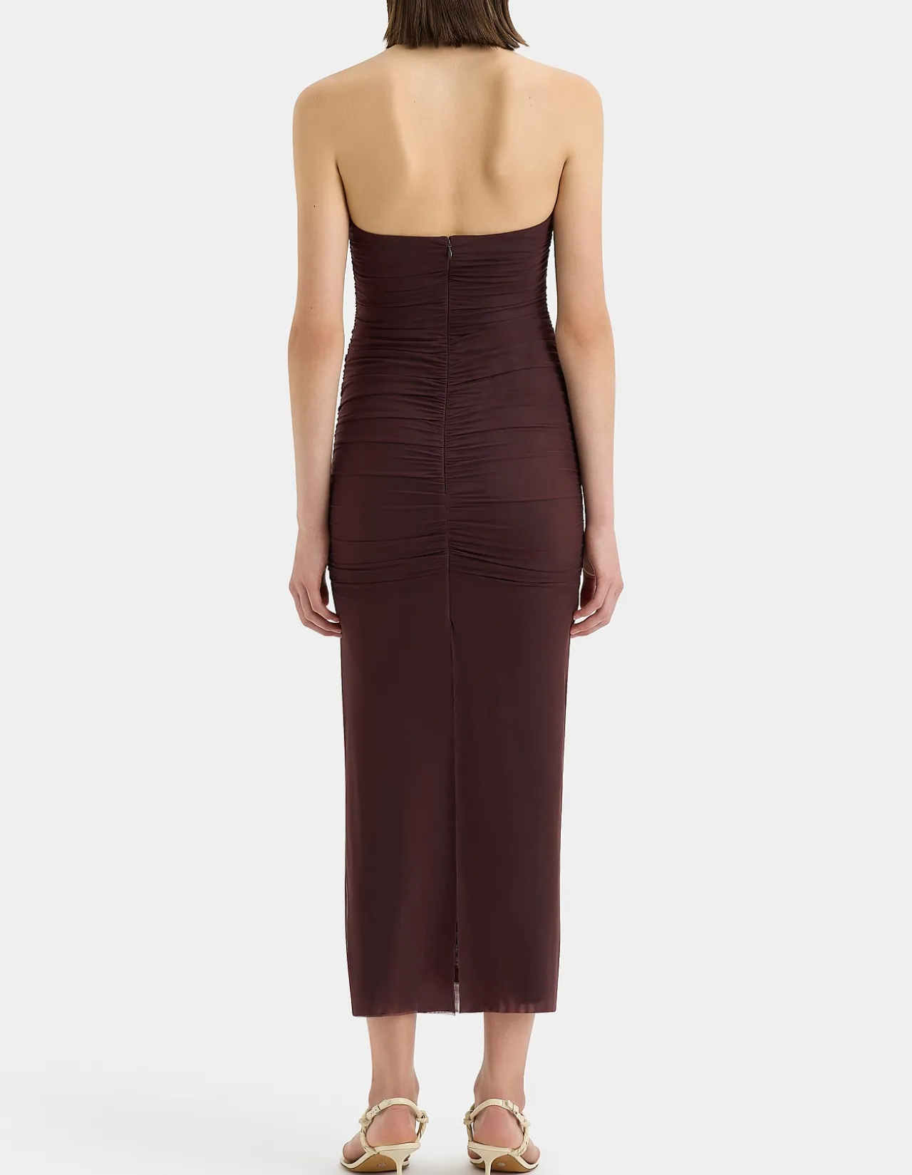 Jacques Knot Midi Dress with Halter Straps