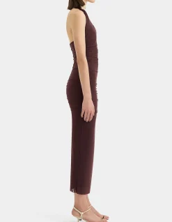 Jacques Knot Midi Dress with Halter Straps