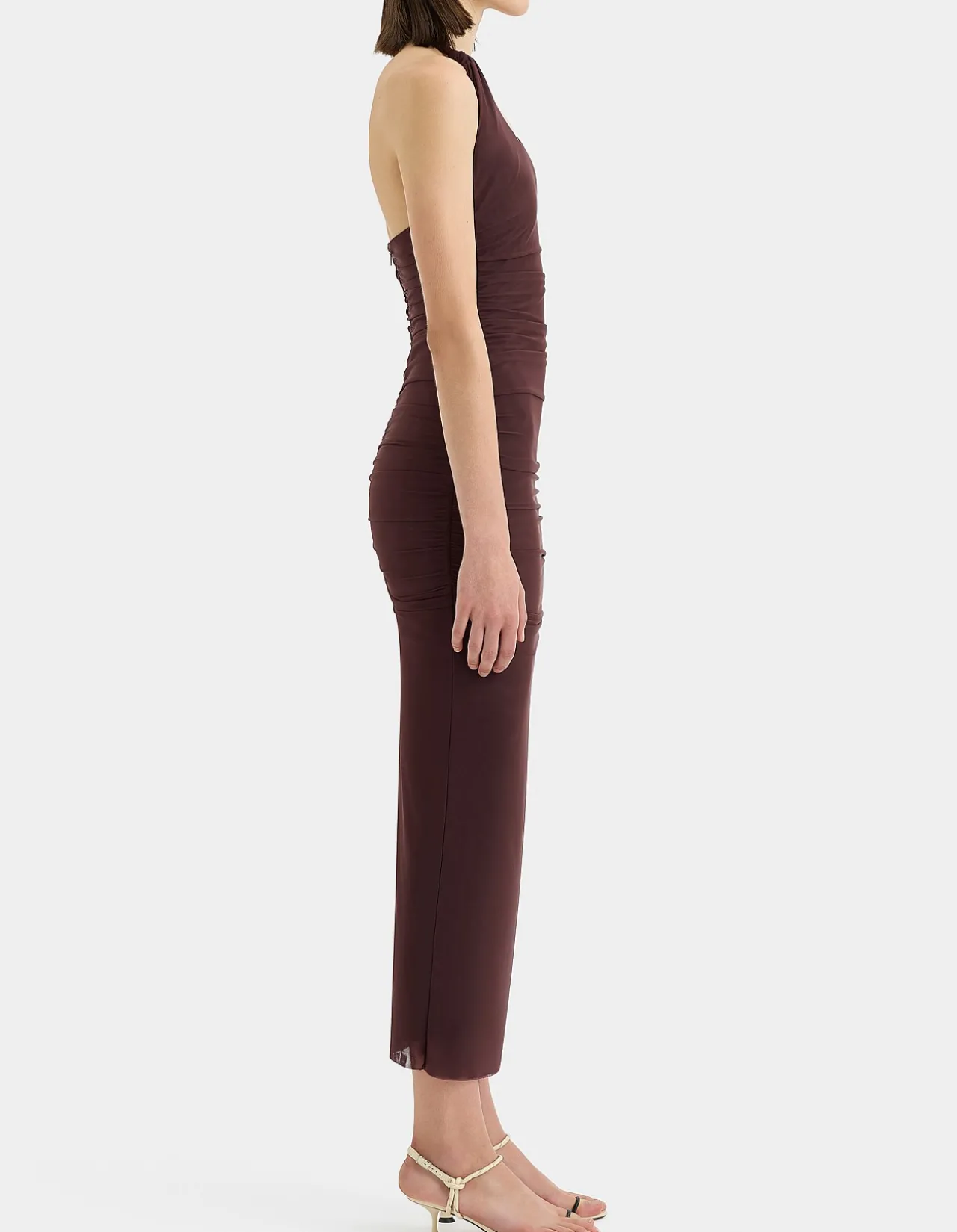 Jacques Knot Midi Dress with Halter Straps