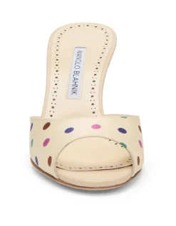 JADARON SILK MULE HEEL 70