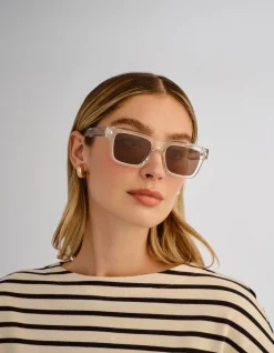 JAFFA CLEAR D-FRAME SUNGLASSES