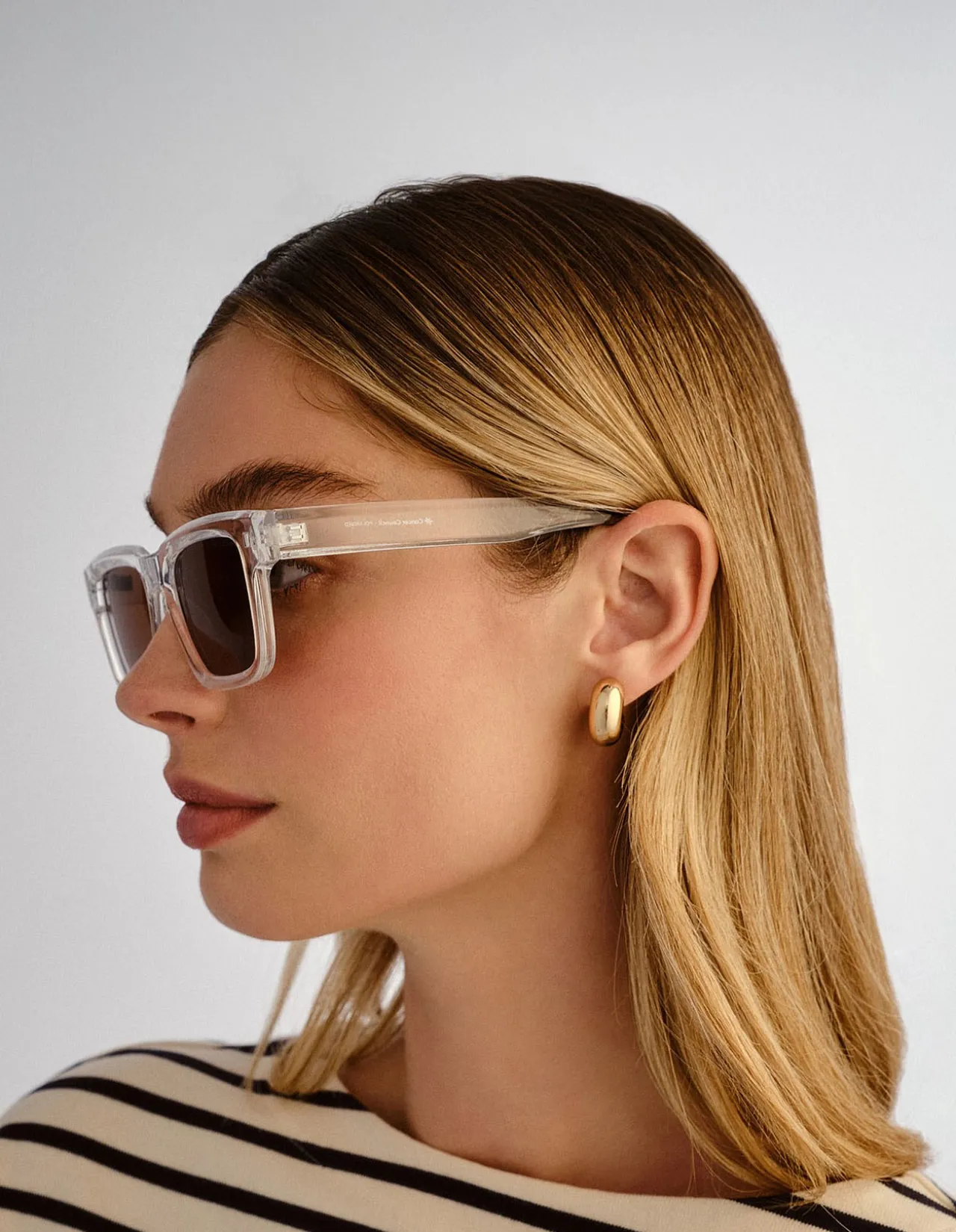 JAFFA CLEAR D-FRAME SUNGLASSES