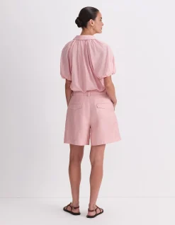 JAMIE LINEN PLEAT SHORT