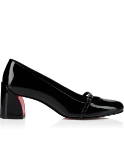 JANE NINA PUMP 55MM PATENT LINING BLACK
