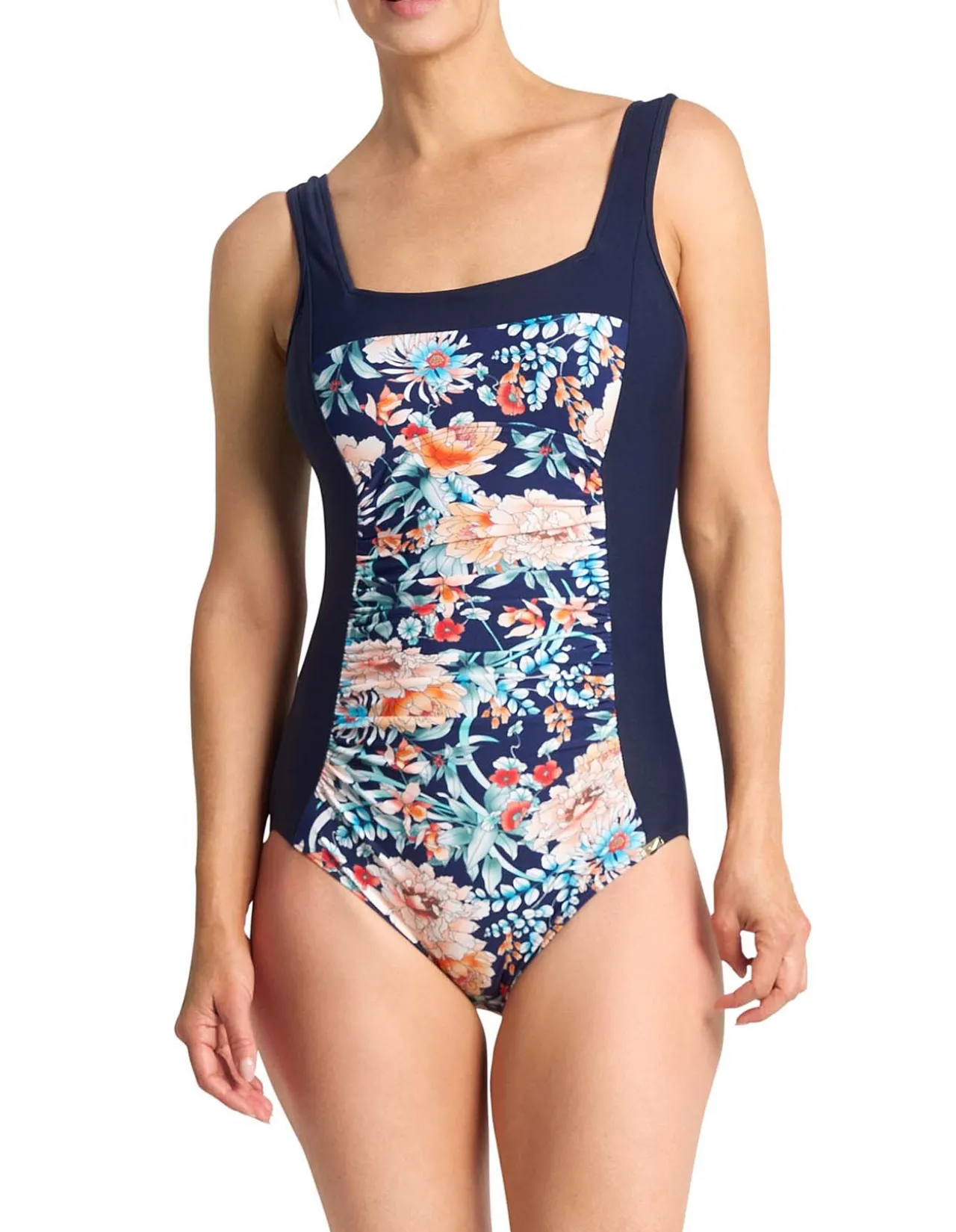 Jantzen Select Square Neck One Piece Swimsuit